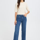 Over Hanna Jeans - Mid Blue Denim