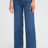 Over Hanna Jeans - Mid Blue Denim