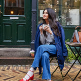 Over Hanna Jeans - Mid Blue Denim