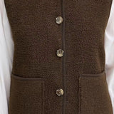 Tenya Waistcoat - Hot Fudge