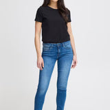 Za Shoulder Tee - Black