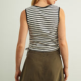 Drawstring Jersey Top