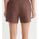 Madison Pleated Linen Shorts