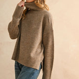 Turtle Neck Sweater - Mocha