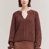 Opened V-Neck Sweater