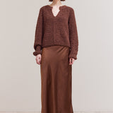 Opened V-Neck Sweater