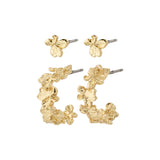 Zhuri Boucles d'oreilles ensemble 2 en 1 - Or