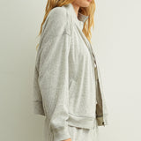 Half Zip Pullover - Heather Grey