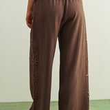 Embroidered Side Pant