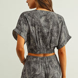 Leaf Print Top