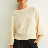 Round Neck Knitted Top