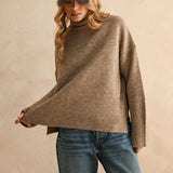 Turtle Neck Sweater - Mocha