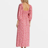 Rosey Skies Midi Dress