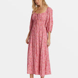 Rosey Skies Midi Dress