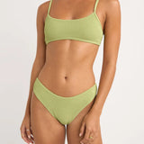 Isla rib crop top - vert