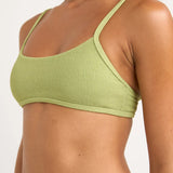 Isla rib crop top - vert