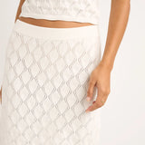 Daisy Knit Skirt - Ivory