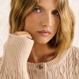 Juniper Cable Knit Cardigan