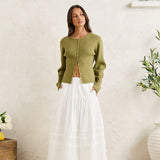 Solene Ruffle Midi Skirt