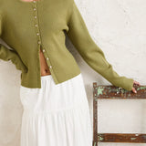 Solene Ruffle Midi Skirt