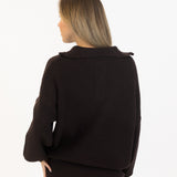 Chase Quarter Zip - Chocolate