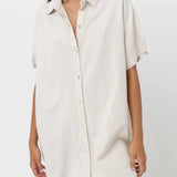 Classic Shirt Dress - Oat