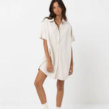 Classic Shirt Dress - Oat