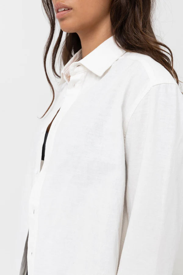 classic long sleeve shirt - Blanc