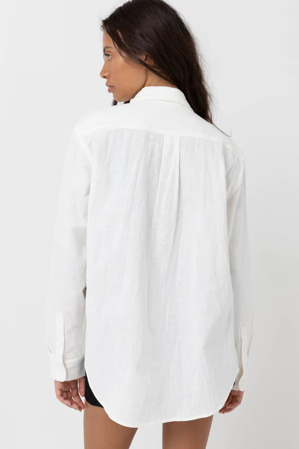 classic long sleeve shirt - Blanc