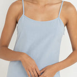 Classic Slip Dress - Blue