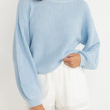 Classic Knit Jumper - Blue