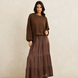 Classic Knit Jumper - Chocolate