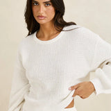 Classic Knit Jumper - White