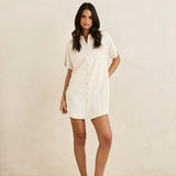 Classic Shirt Dress - Oat