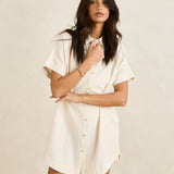Classic Shirt Dress - Oat