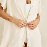 Classic Shirt Dress - Oat