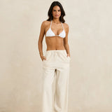 Classic Drawstring Pant - Oat
