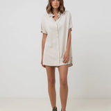 Classic Shirt Dress - Oat