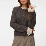 Novah Knit Cardigan - Chocolate