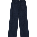 Tessa Wide Corduroy Pant - Navy Blazer