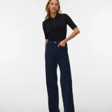 Tessa Wide Corduroy Pant - Navy Blazer