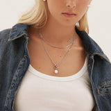 Collier Freshwater - Argent