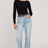 Ingrid Long Sleeve Top - Black