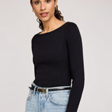 Ingrid Long Sleeve Top - Black