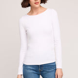 Ingrid Long Sleeve Top - White
