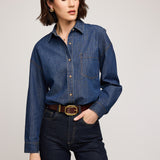 Whitney Blouse - Dark Wash