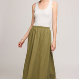 Geneva Skirt - Vine Green