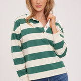 Britt Pull - Hunter Stripe Green