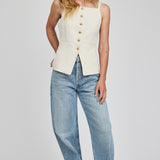 Harper Top - Heather Cream