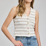 Mariana Vest - Beechwood Stripe